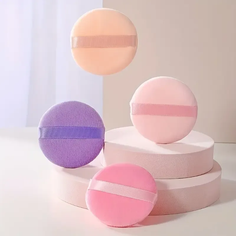 Multicolor  3pcs of Round Makeup Sponges