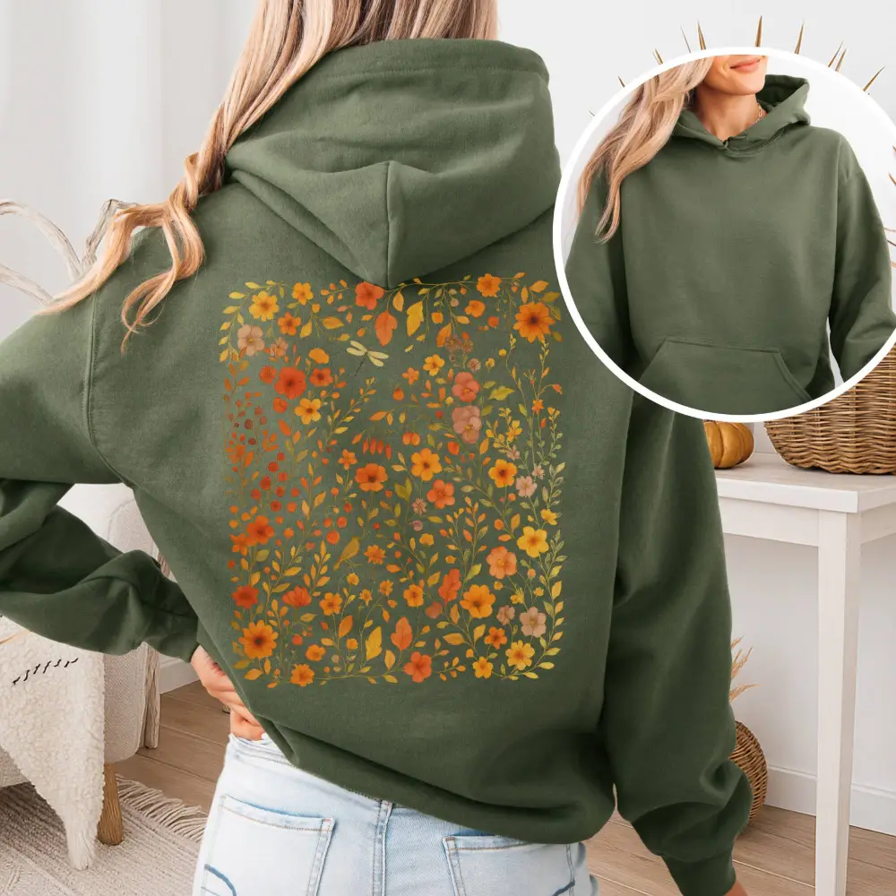 Cottagecore Floral  Wildflower Hoodie