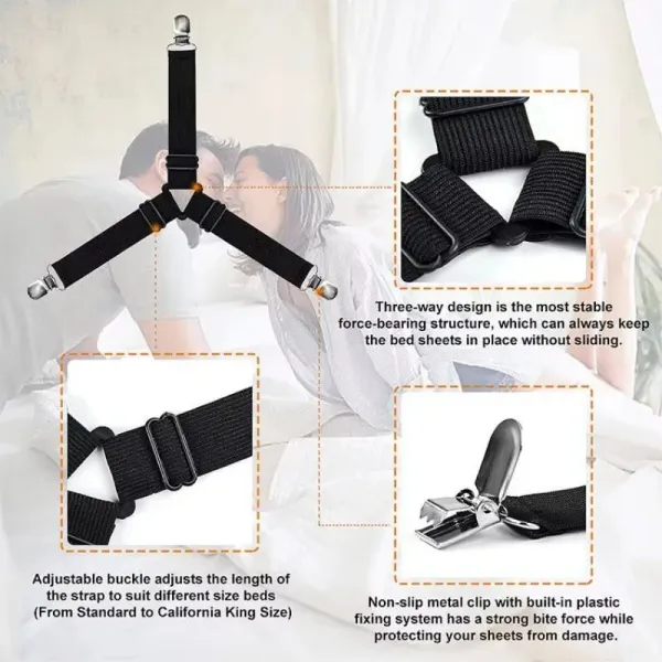Household Bed Sheet Holder Straps