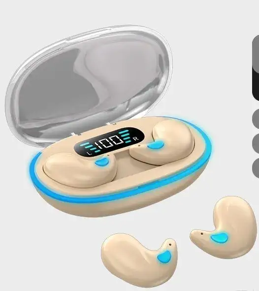 LAST DAY SALE 60% OFF Thin Waterproof Earbuds for Small Ears: Comfortable for Sleep, Exercise - No Pressure, Low Delay, Long Life