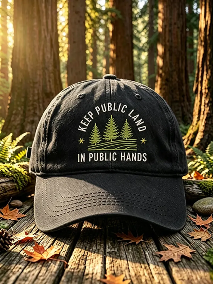 Unisex RESIST SAVE OUR PARKS Washed Retro Baseball Cap