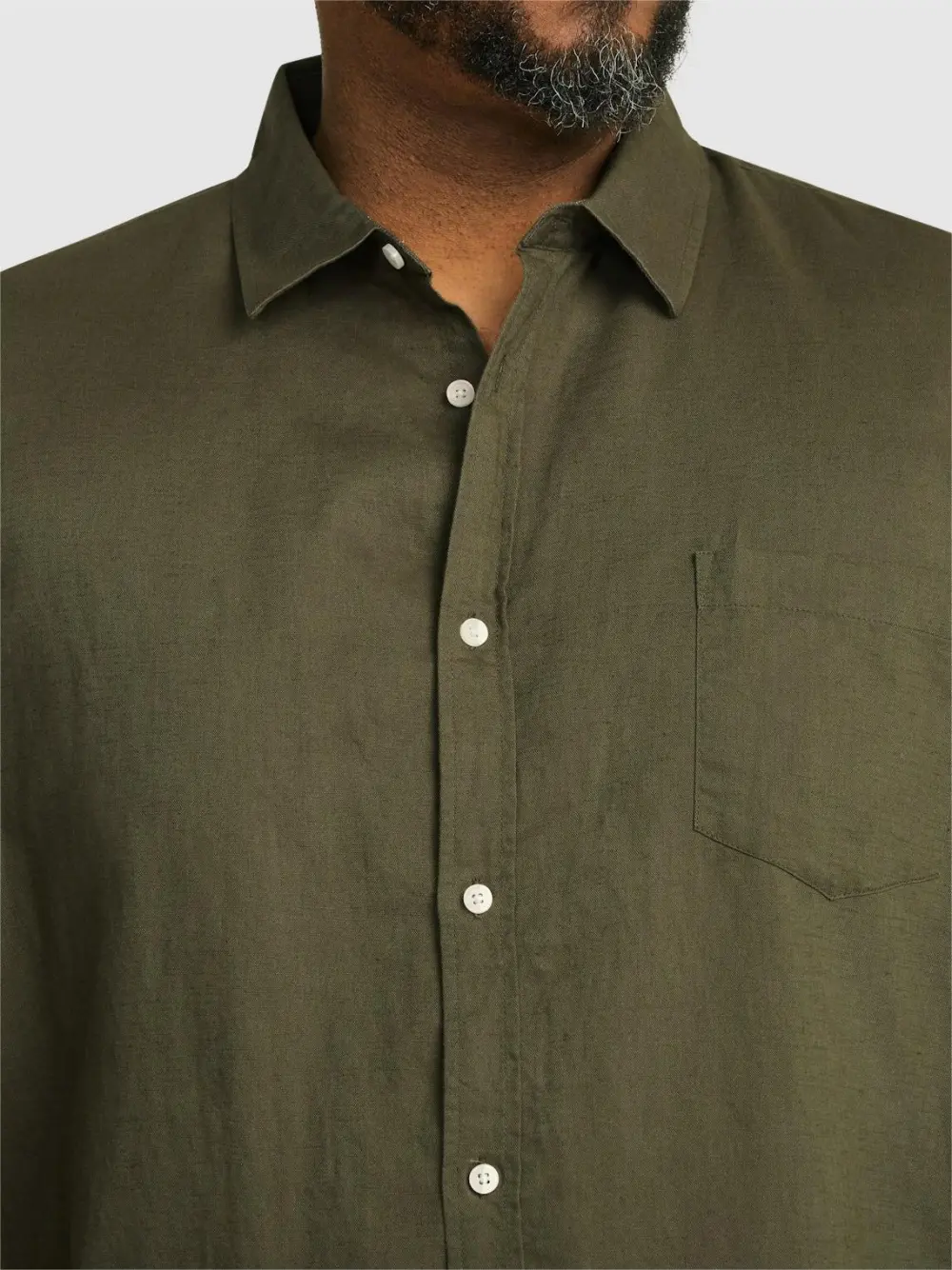 Men's Relaxed Linen Long Sleeve Shirts
