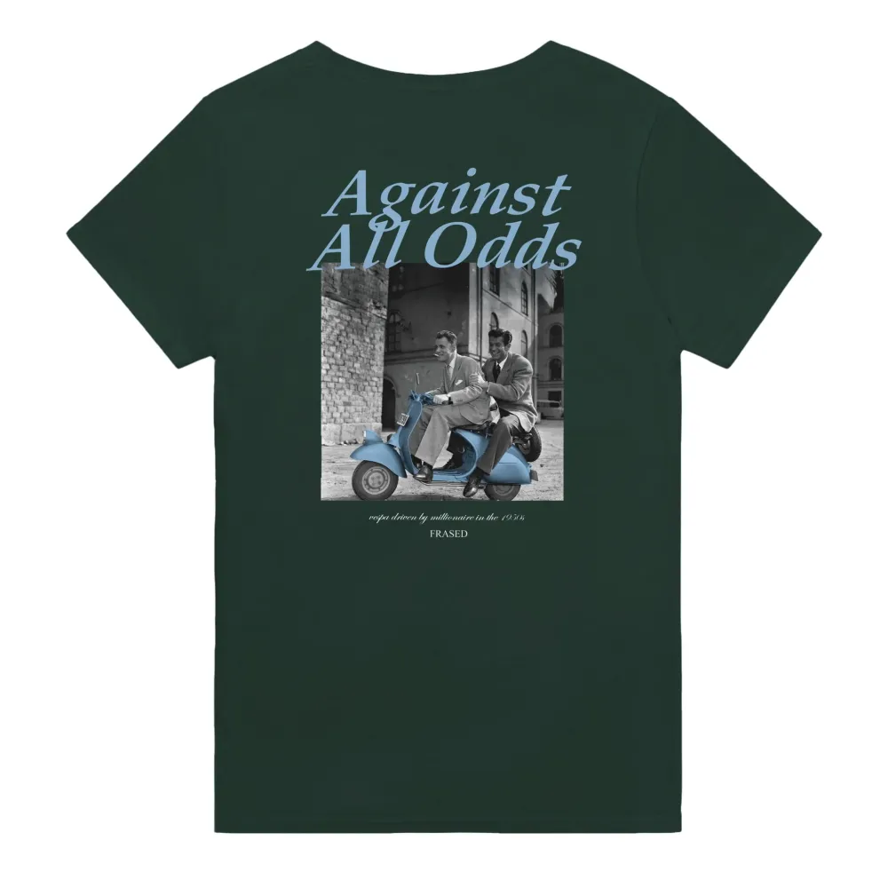 Men's AGAINST ALL ODDS Print Casual Round Neck T-Shirt