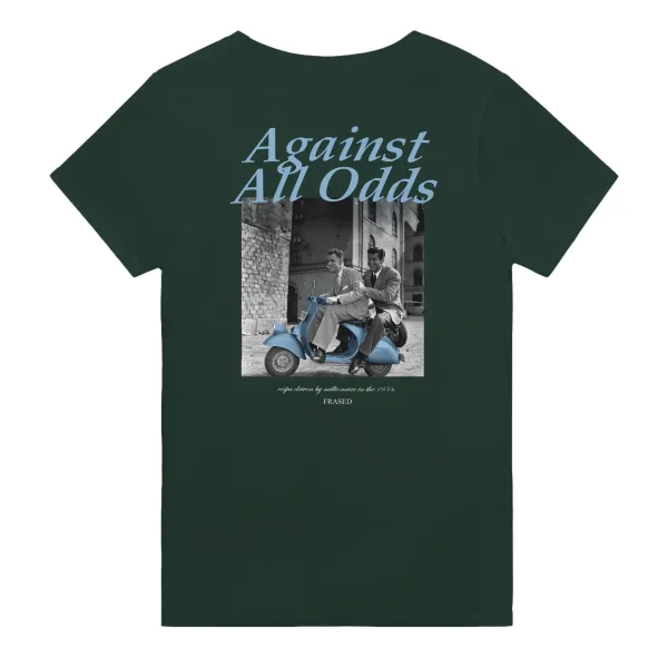 Men's AGAINST ALL ODDS Print Casual Round Neck T-Shirt