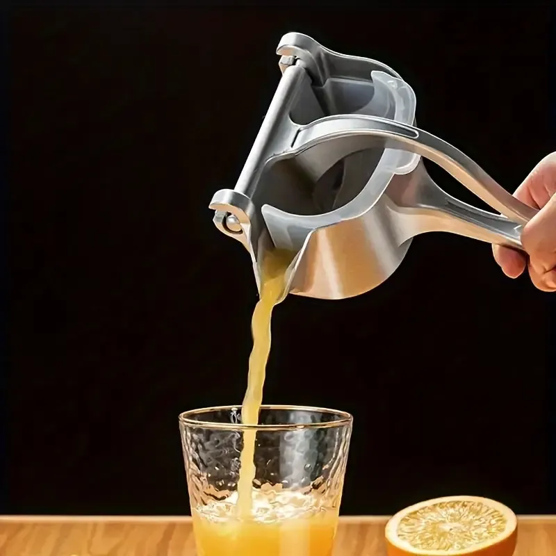 Silvery Stainless Steel Manual Juicer