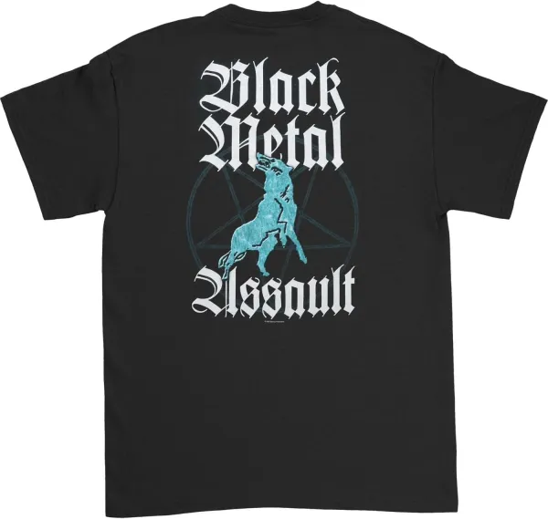 Men's Black Metal Assault Printed T-Shirt