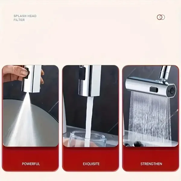 360° Rotatable Faucet Sprayer Attachment