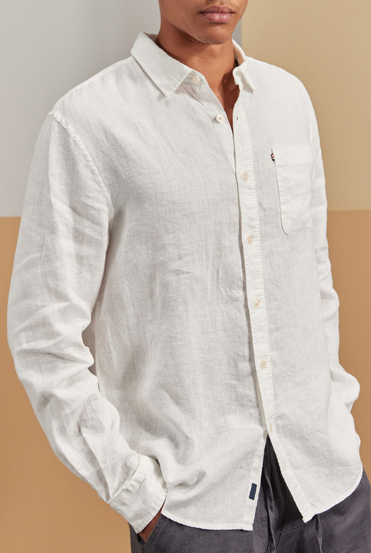 Hampton Linen Shirt- Chambray
