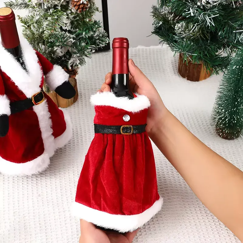 Christmas Wine Bottle Cover Set