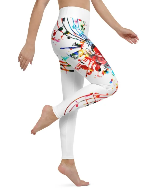 Music Splash Yoga Pants