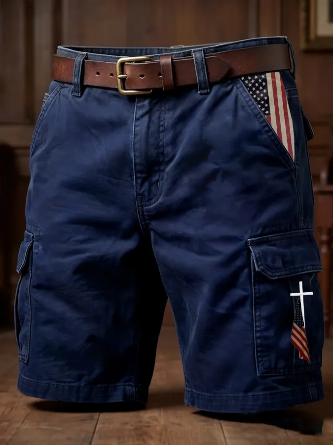 Men's 250th Anniversary Casual Cargo Shorts