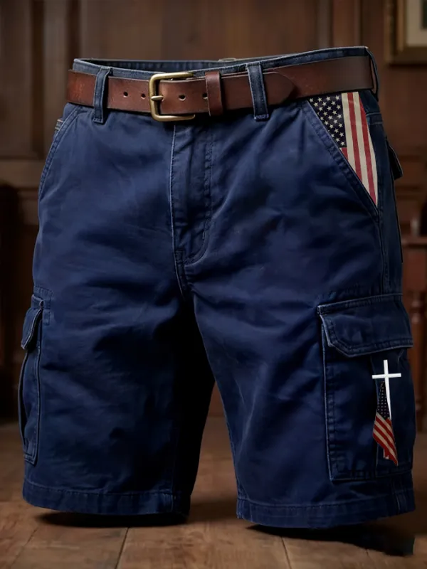 Men's 250th Anniversary Casual Cargo Shorts