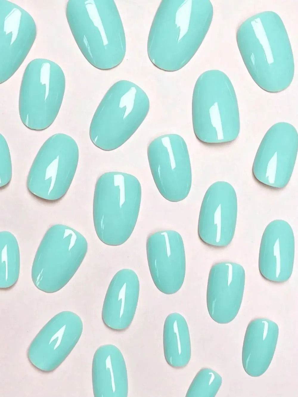 Nailhour 24Pcs Minimalist Medium Almond Press On Nails