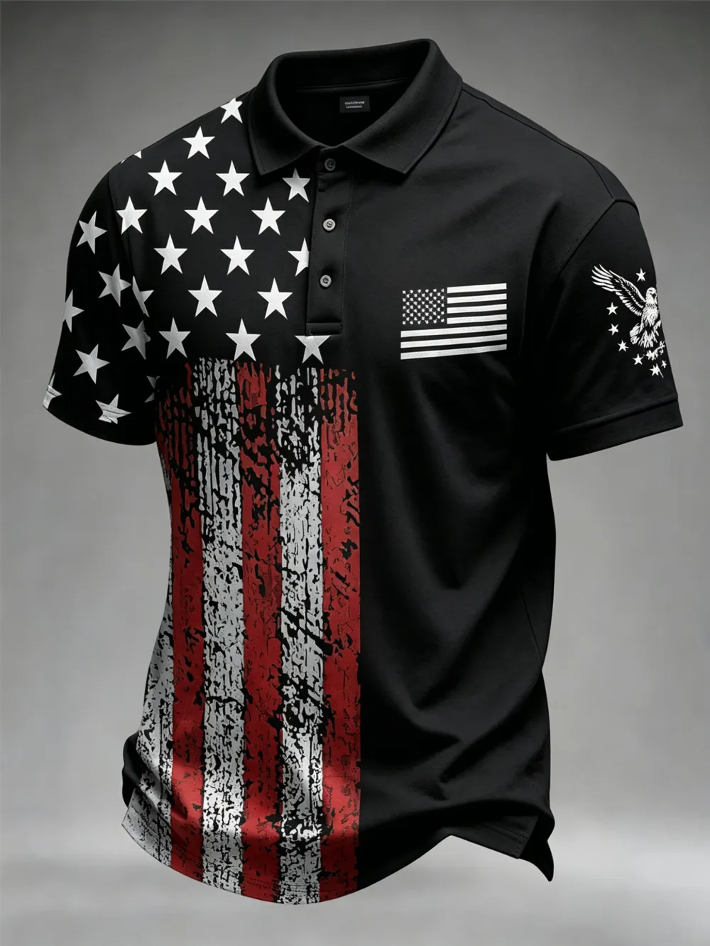 Men'S Casual 250Th Anniversary Celebration Of The Founding Of The United States Independence Day Personalized Printed Polo Shirt