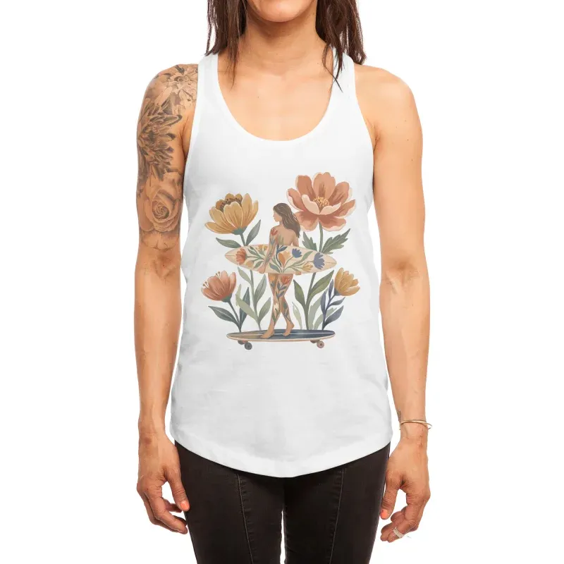Boho Floral Surfer Girl Tank