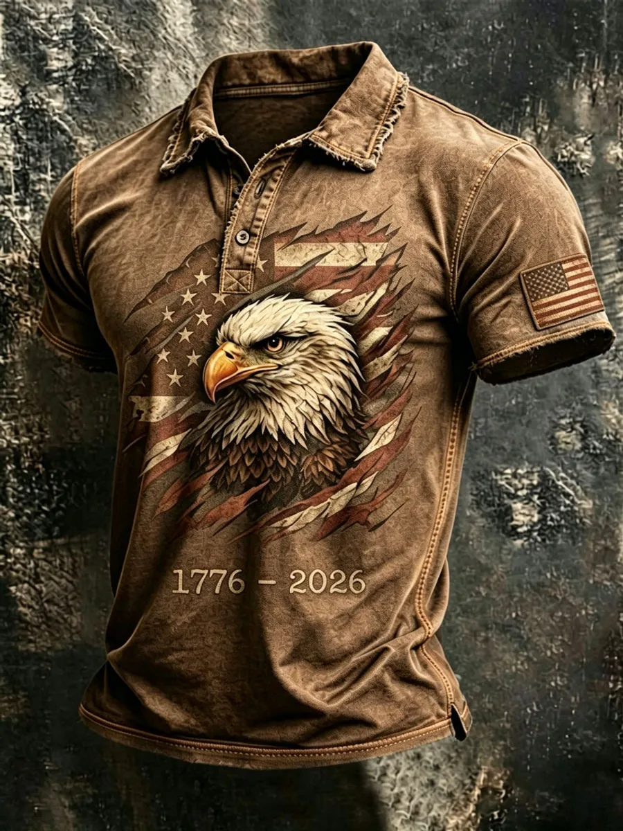 Men'S 250Th Anniversary Printed Casual T-Shirt