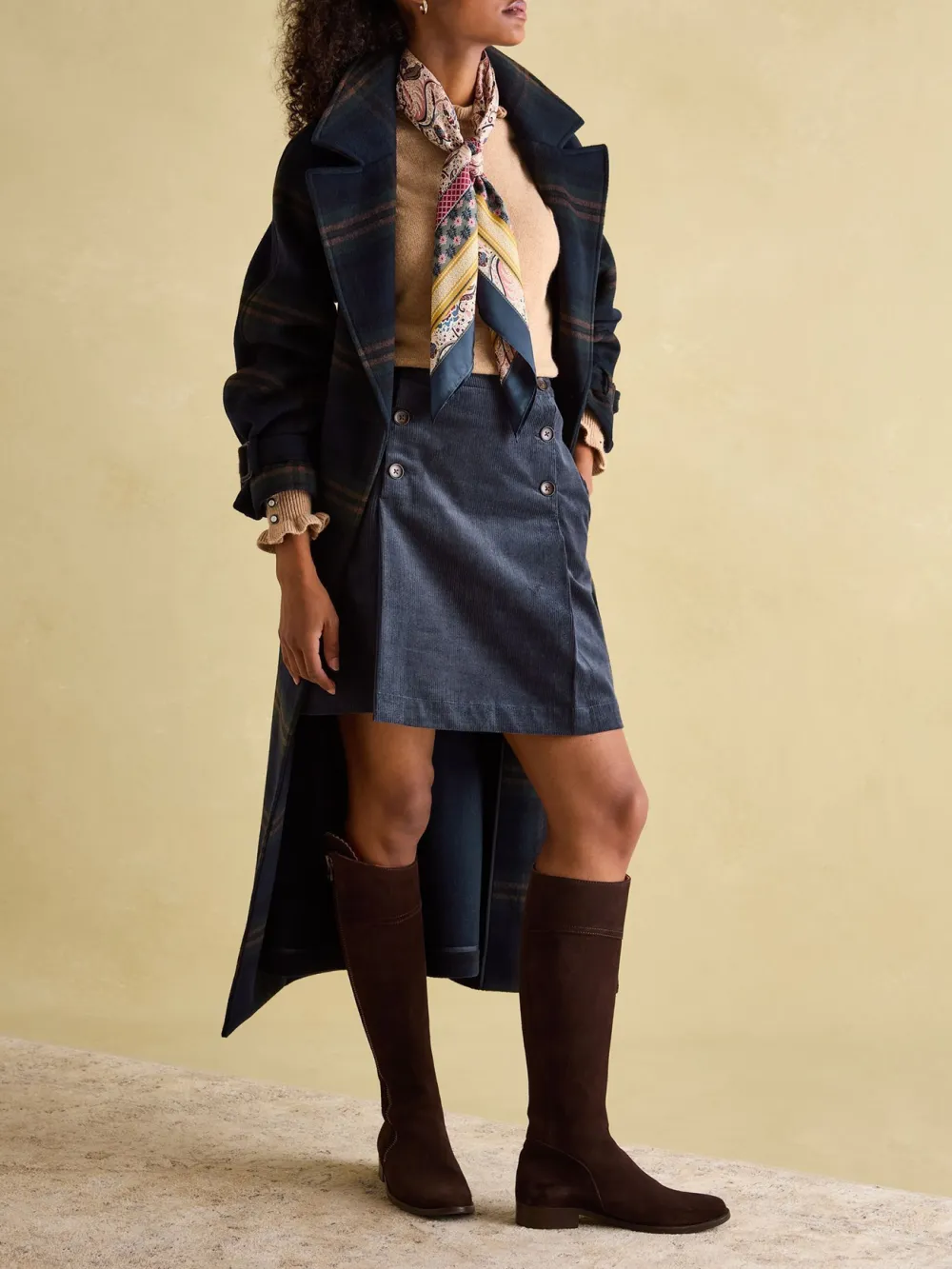 Oat Frill Neck Jumper