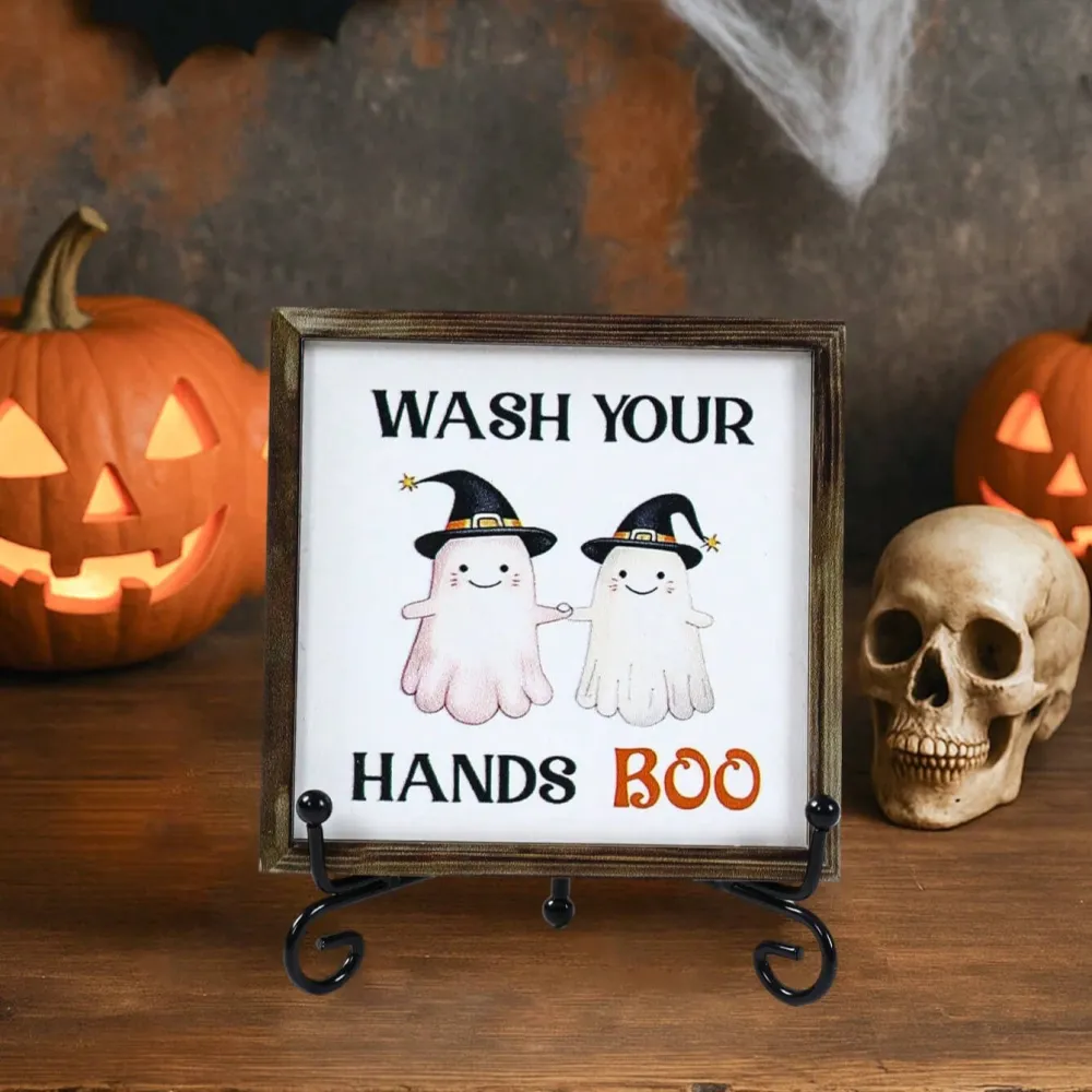 3D Halloween Decorative Wall Hanging Wooden Photo Frame