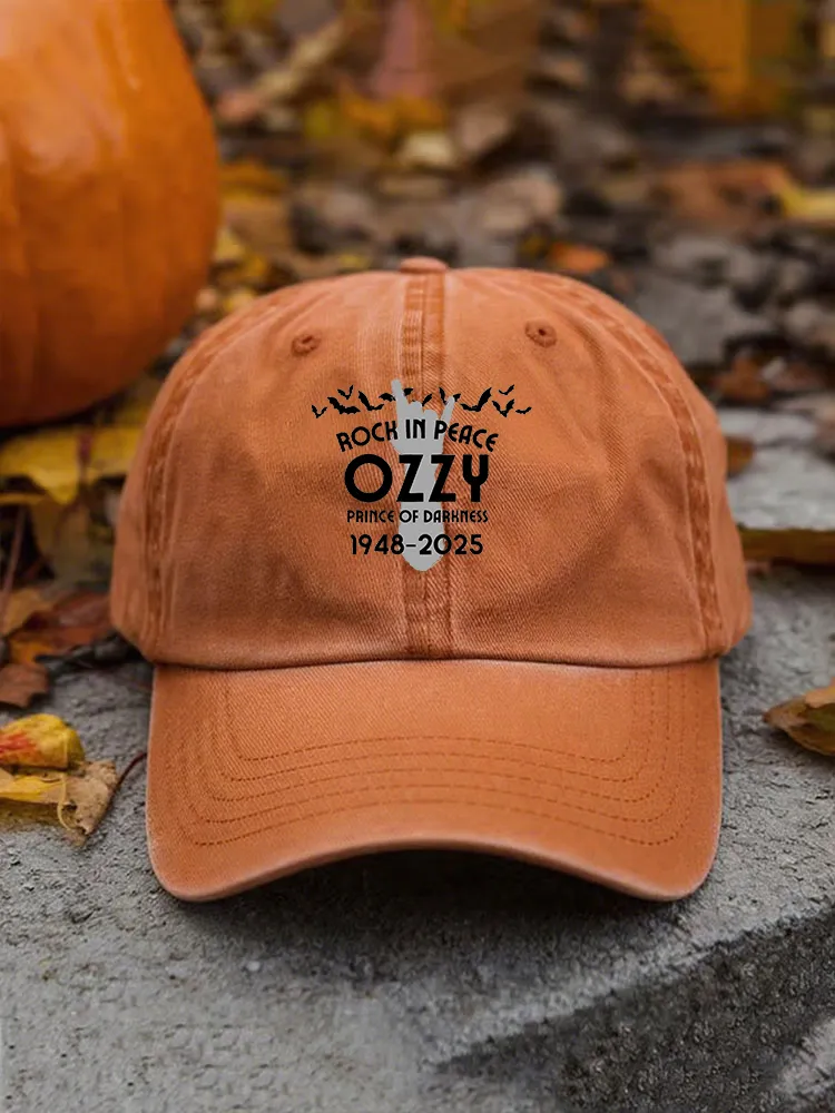 Retro Cotton Art Graphic Print Baseball Cap