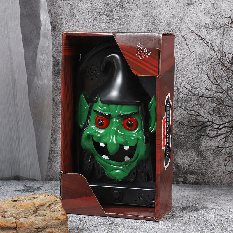 Halloween Pumpkin Skull Doorbell Decoration