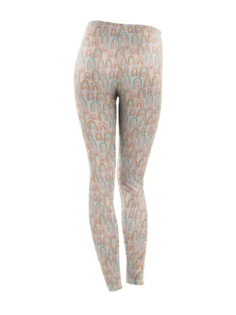 Casual Rainbow Print Leggings