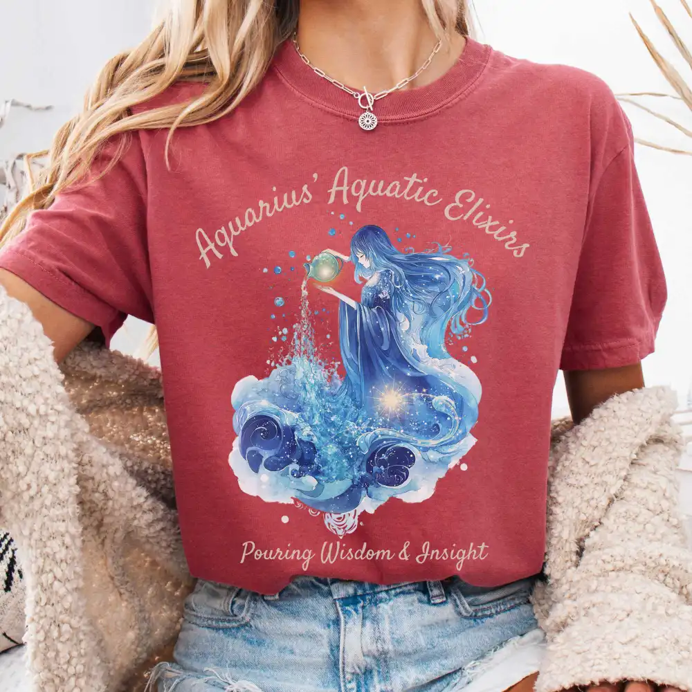 Aquarius Aquatic Elixirs Zodiac Shirt