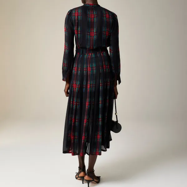 Street Long-Sleeve Cashmere Dresses