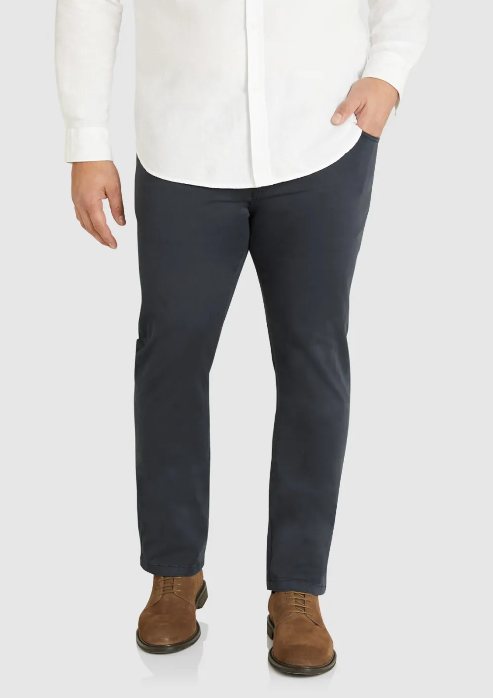 Mustard Casual Stretch Trousers
