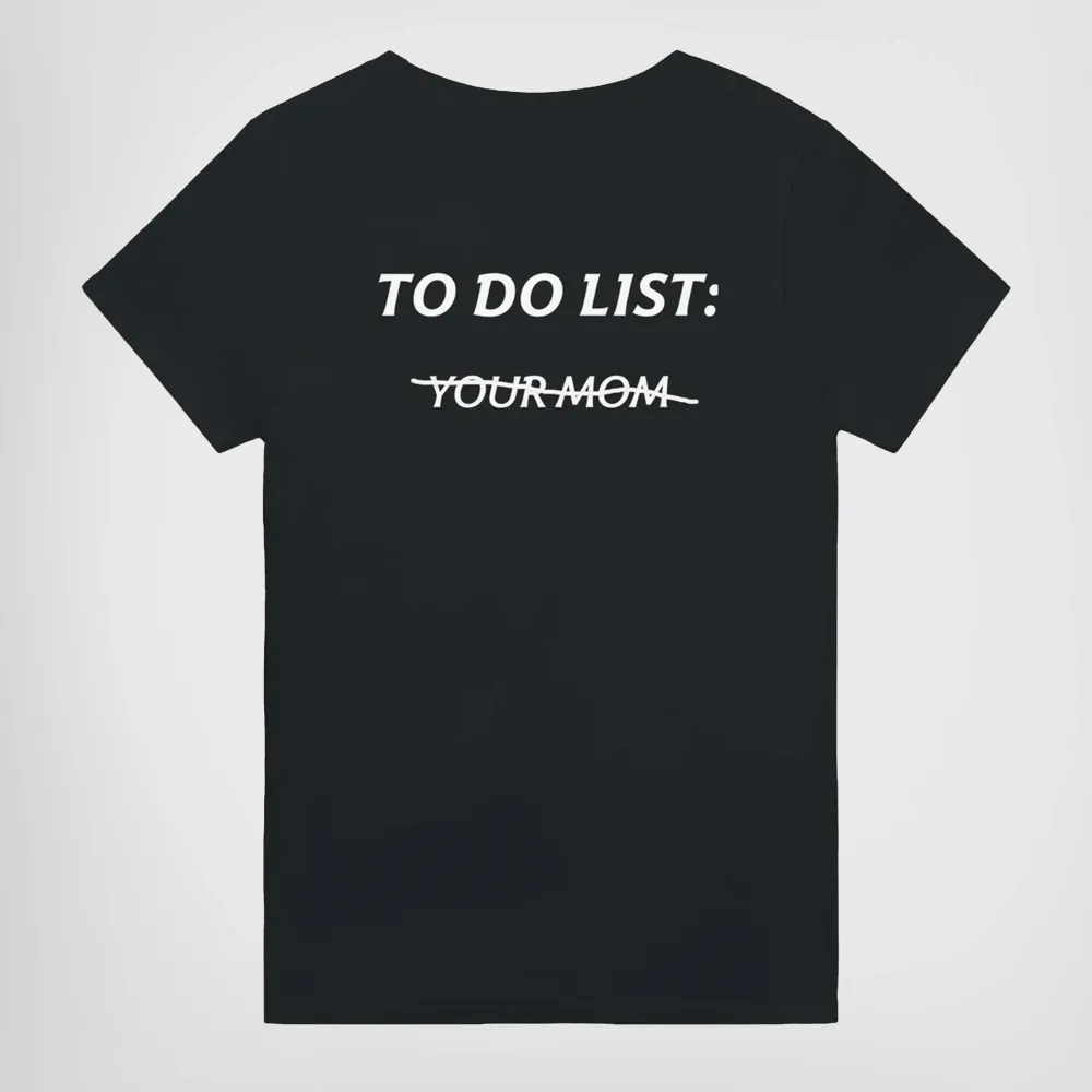 Men's TO DO LIST Print Crew Neck T-Shirt
