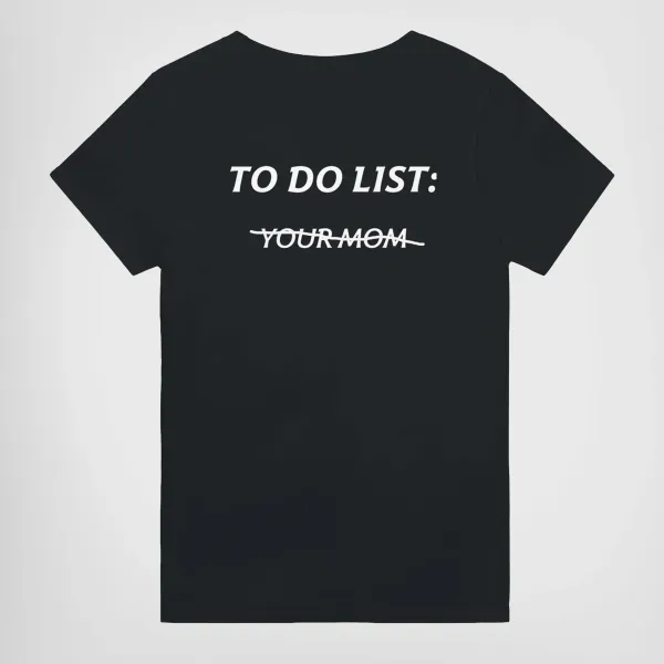 Men's TO DO LIST Print Crew Neck T-Shirt