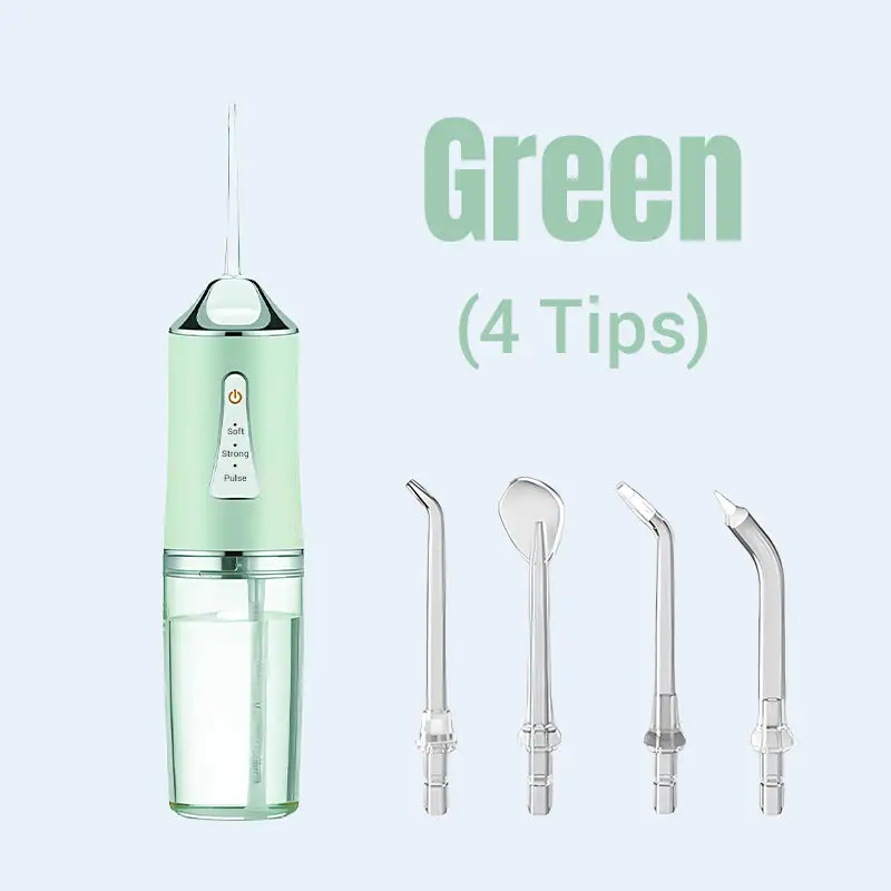Electrically powered dental irrigator for thorough cleaning