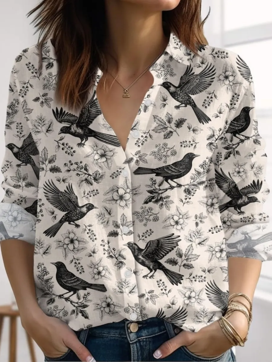 Classic Bird Floral Shirt