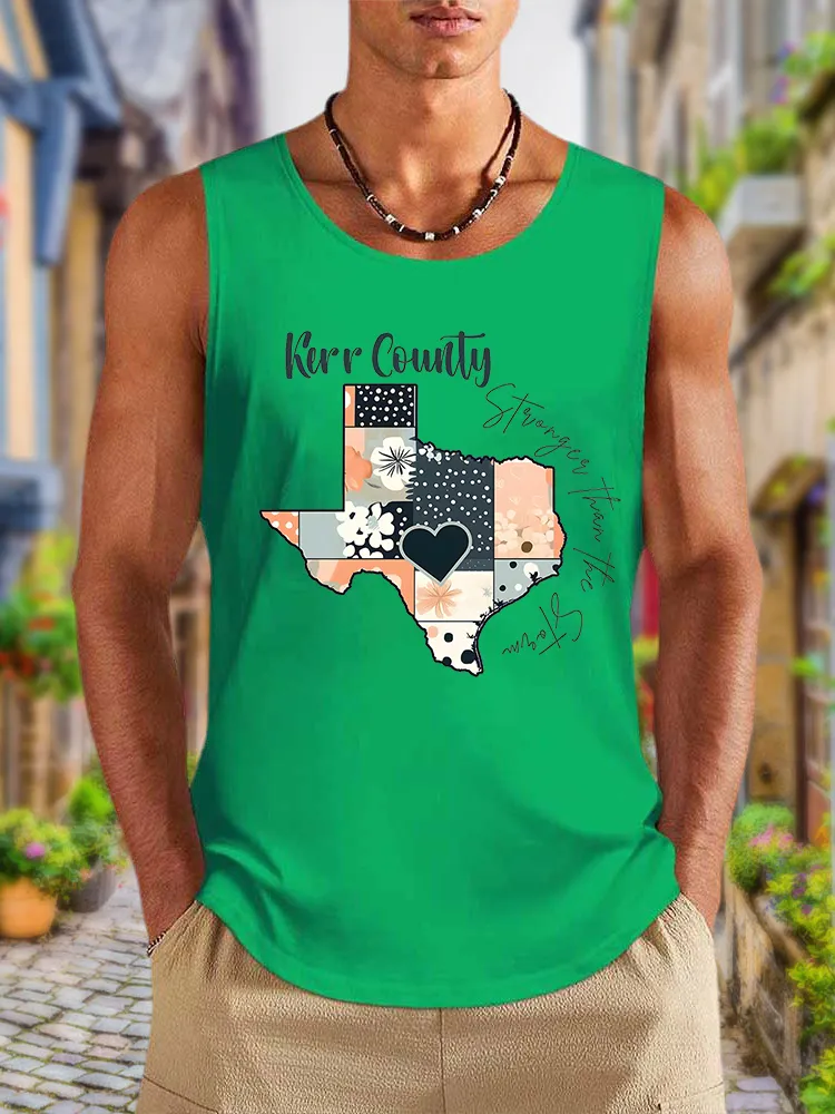Men'S Simple Style KERR COUNTRY Casual Crew Neck Vest