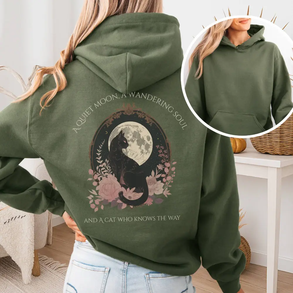 The Cat Who Knows the Way Hoodie