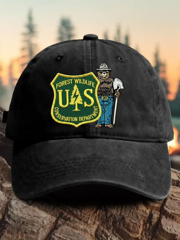 Unisex Resist Bear Save The Forest Service Hat