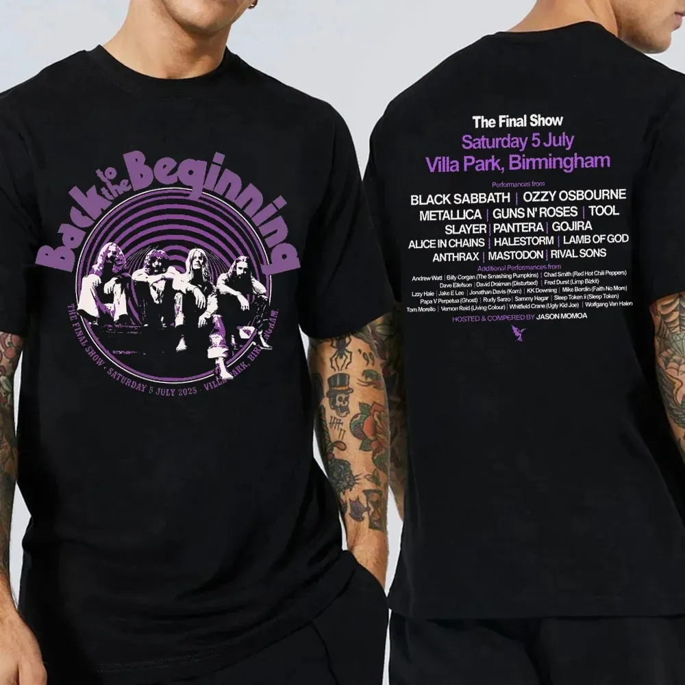 Black Sabbbth Back To The Beginning 2025 Black T-Shirt