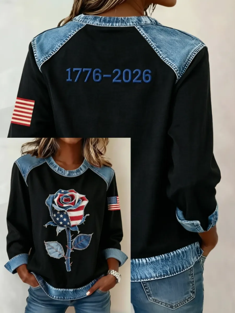 Women's 250th Anniversary Printed Long Sleeve T-shirt