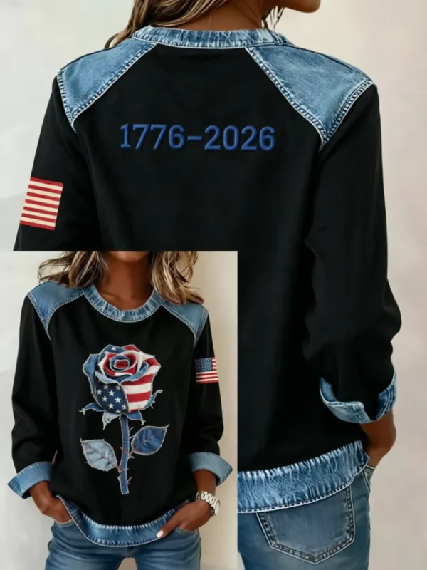 Women's 250th Anniversary Printed Long Sleeve T-shirt