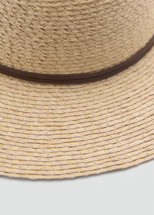 Vacation Style Natural Fibre Beige Hat