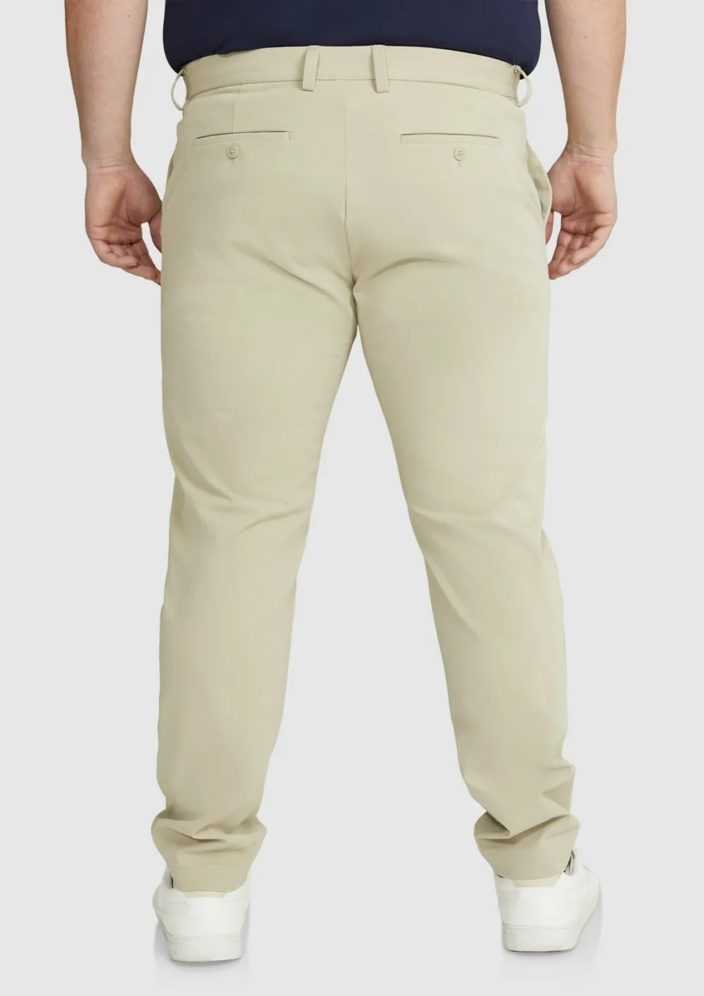 Black Comfort Stretch Chino Pants
