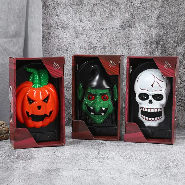 Halloween Pumpkin Skull Doorbell Decoration