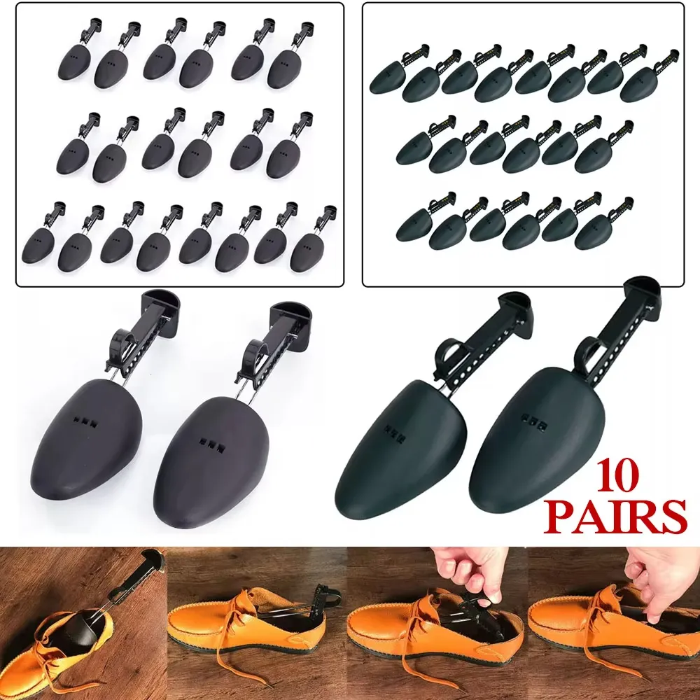 10 Pairs Adjustable Length Shoe Trees