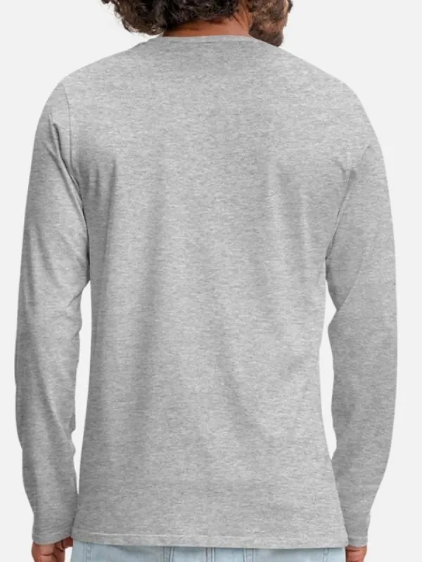 Men's Casual Long-Sleeved T-Shirt With Five-Pointed Star Prints