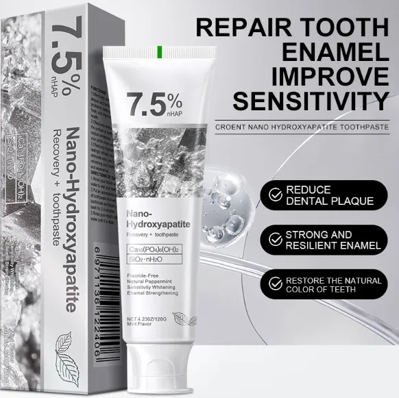 🎉50% off for a limited time! 🌿Hydroxyapatite Toothpaste with a natural formula, whitens teeth and is suitable for the whole family 👨‍👩‍👧‍👦!