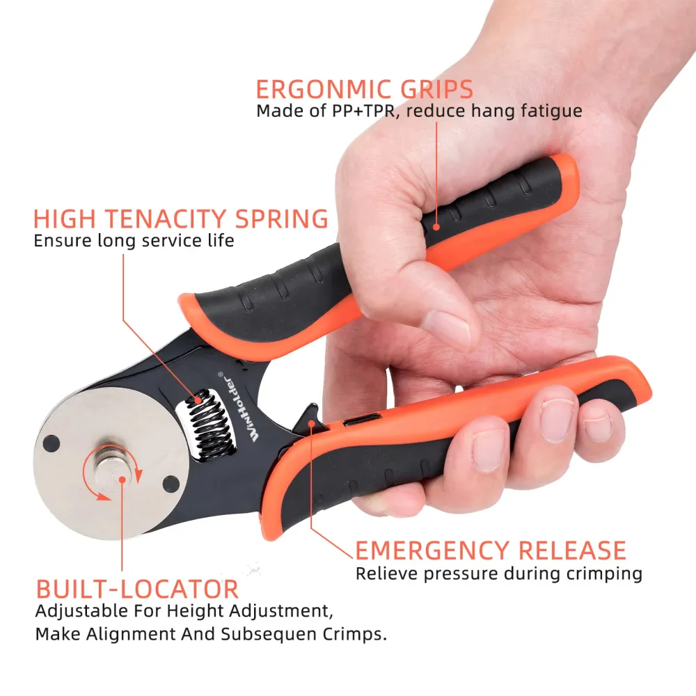 4 Way Indent Ratcheting Crimper