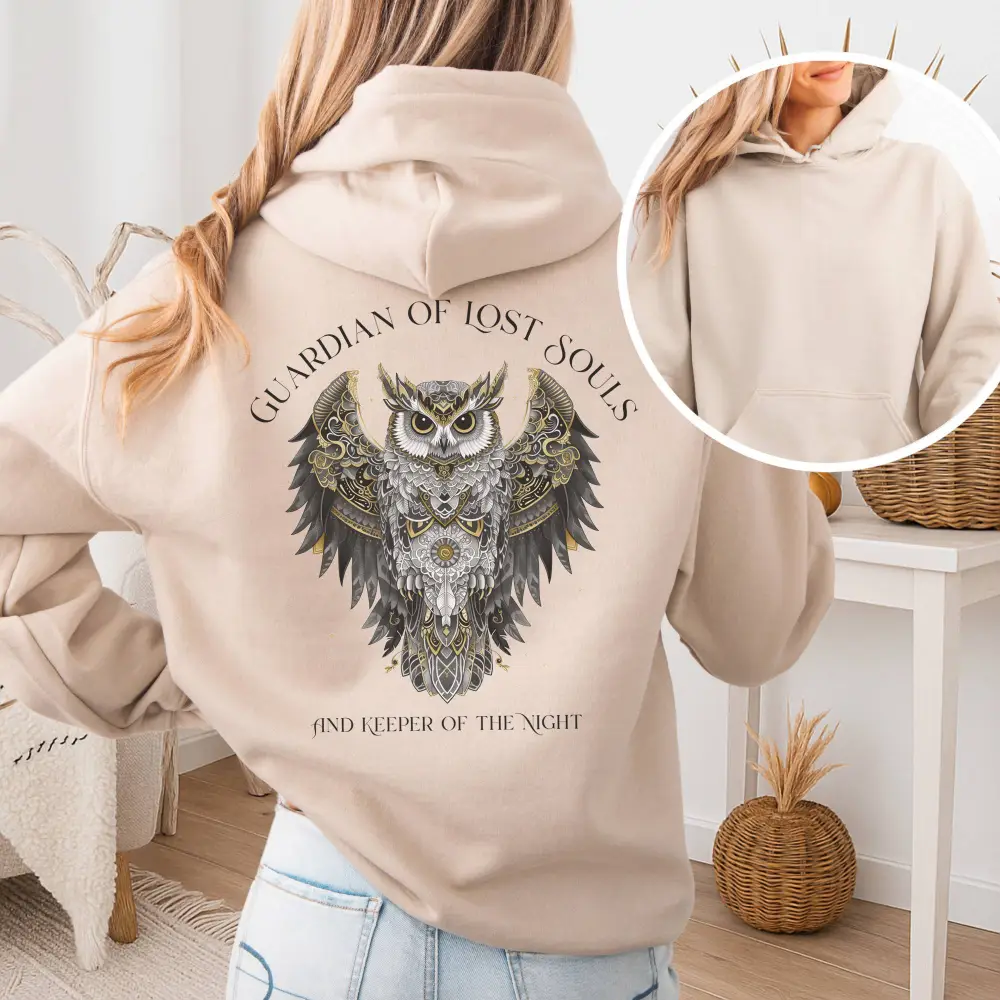 Owl Print Hoodie