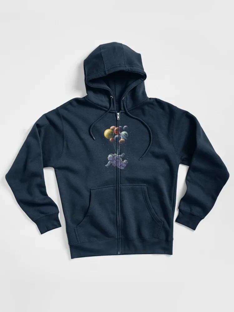 Space Travel Zipped Hoodie