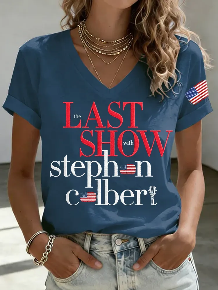 Women'S Retro Last Show Printed Top