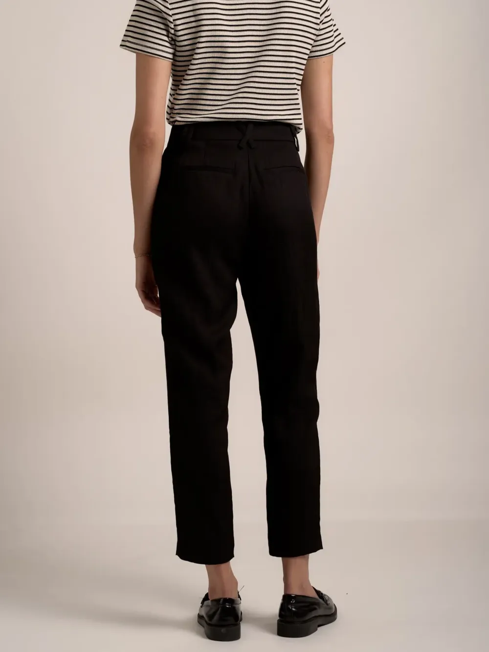 Black The Slim Leg Pants