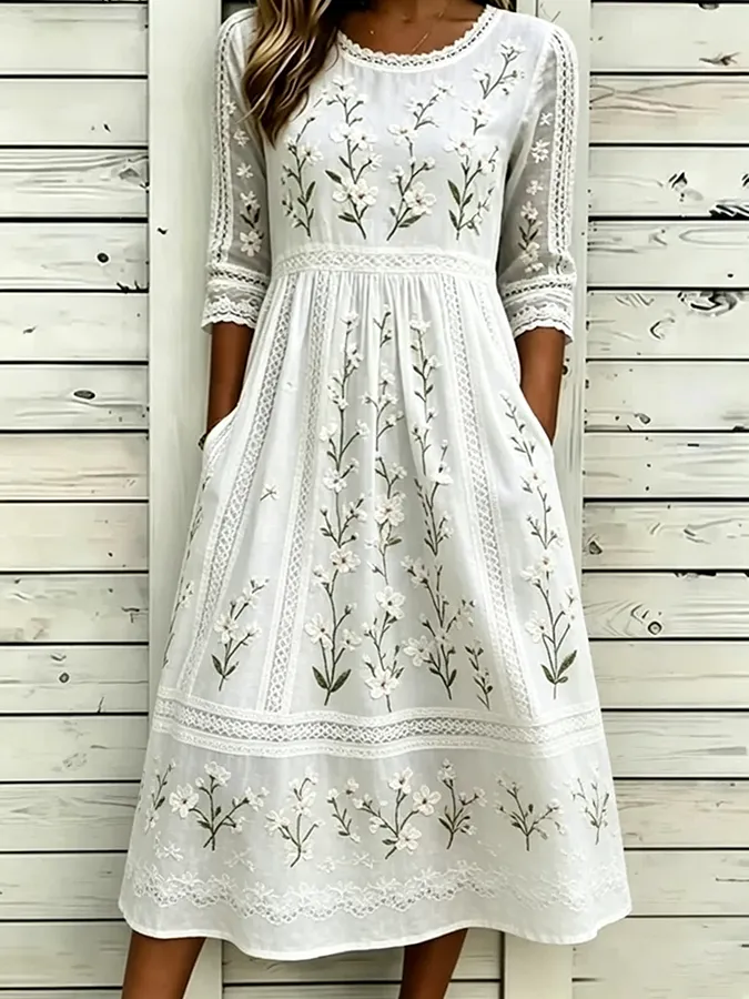 Women's floral printed casual dress